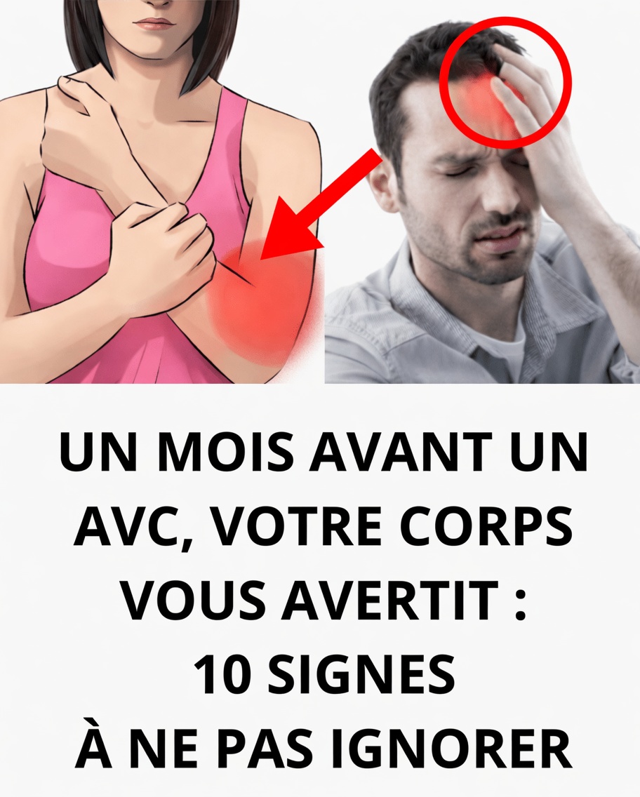 Un mois avant un AVC, votre corps vous avertit : 10 signes à ne pas ignorer