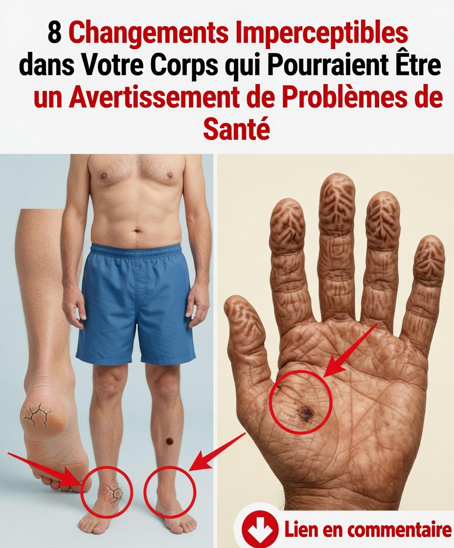8 changements imperceptibles dans votre corps qui pourraient être le signe avant-coureur de problèmes de santé