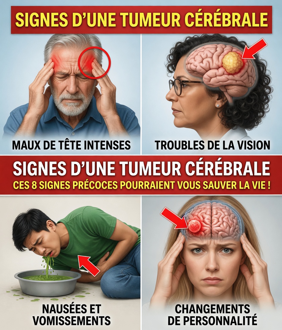 Ne manquez pas ces 8 signes précoces de tumeur cérébrale — cela pourrait vous sauver la vie !