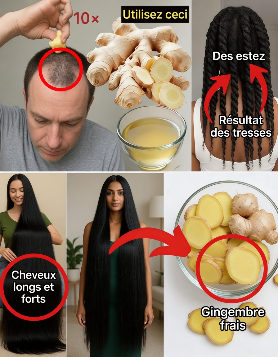 Utilisez ceci deux fois par semaine et observez une pousse potentiellement plus rapide des cheveux – le pouvoir du gingembre pour la santé du cuir chevelu et des cheveux plus épais