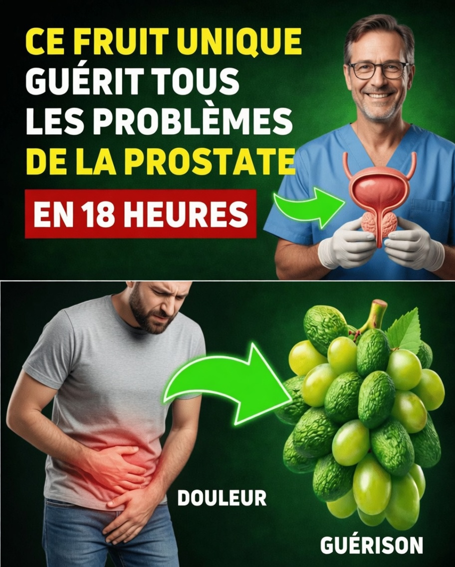 Le fruit puissant qui réduit votre prostate – ce que personne ne vous dit jamais !