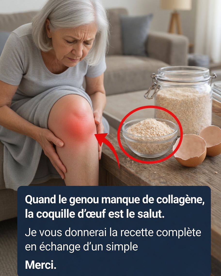 Quand votre genou perd du collagène, les coquilles d’œufs sont la bouée de sauvetage naturelle dont vous avez besoin !