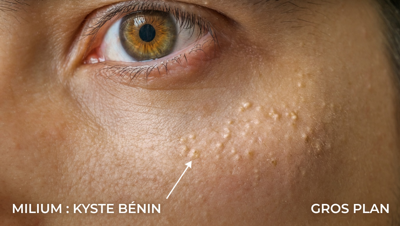 Petites bosses blanches sur votre visage après 40 ans : que vous disent-elles vraiment ?