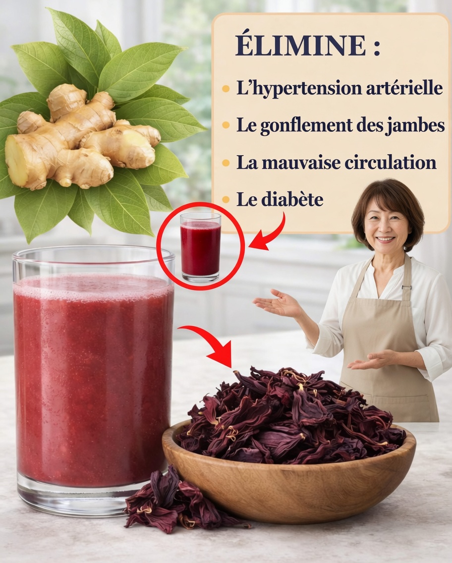 Gingembre, feuilles de laurier et hibiscus : une boisson aux herbes rafraîchissante pour le bien-être au quotidien – le rituel quotidien qui apaise la digestion, calme l’inflammation et stimule la vitalité