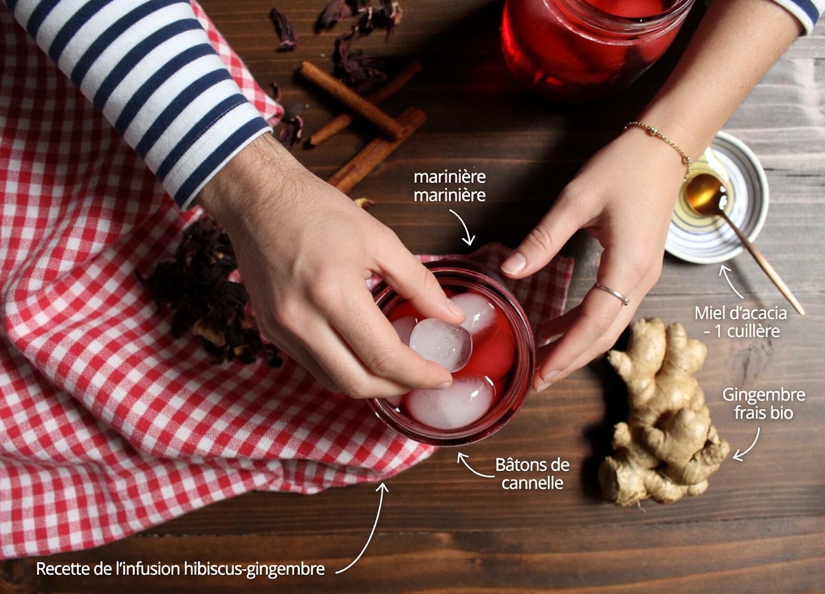 Gingembre, feuilles de laurier et hibiscus : une boisson aux herbes rafraîchissante pour le bien-être au quotidien – le rituel quotidien qui apaise la digestion, calme l’inflammation et stimule la vitalité