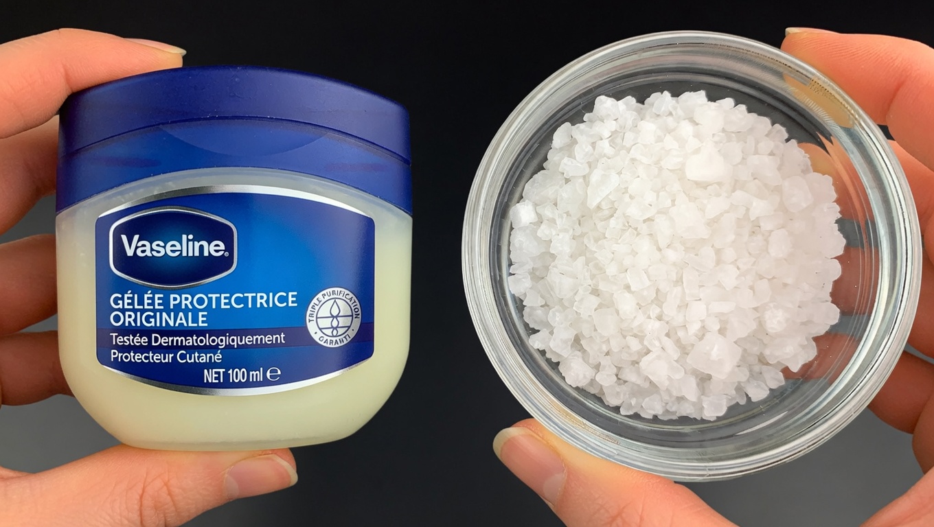 Astuce Vaseline + sel : le vieux truc pour une peau plus ferme et plus lisse, qui redevient discrètement viral