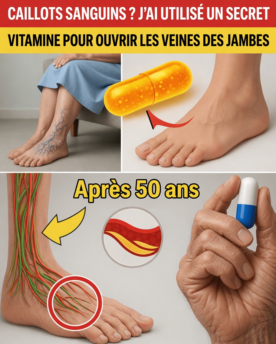 Cette vitamine pourrait favoriser la circulation sanguine et réduire les risques de caillots dans les jambes des seniors – informations essentielles !