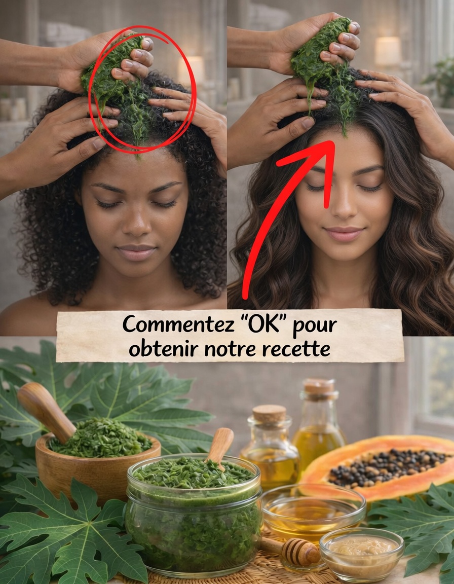 Feuilles de papayer pour la pousse des cheveux : comment ce rinçage herbal traditionnel peut aider à renforcer les racines et à améliorer la brillance