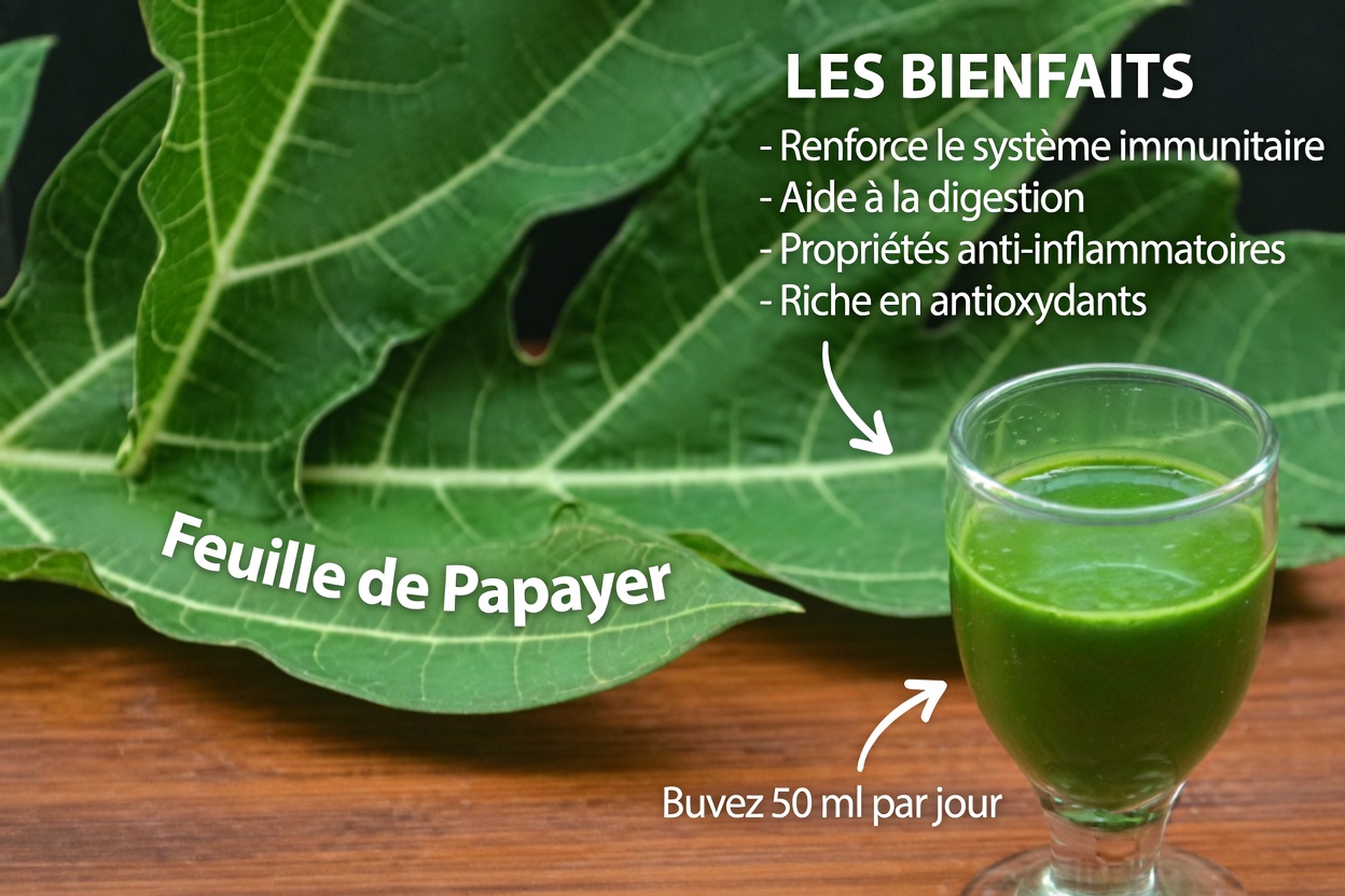 Feuilles de papayer pour la pousse des cheveux : comment ce rinçage herbal traditionnel peut aider à renforcer les racines et à améliorer la brillance