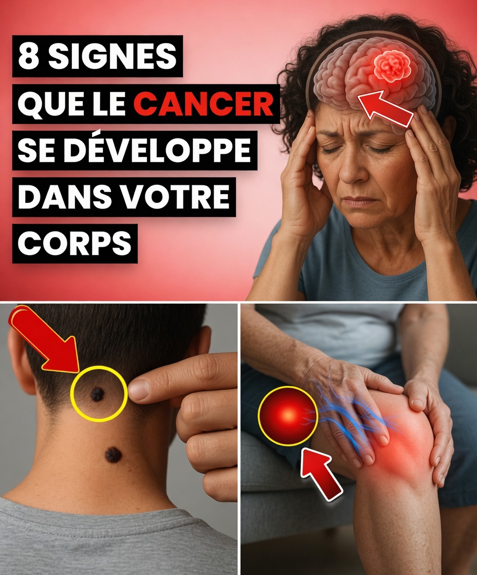 8 signes courants pouvant indiquer qu’un cancer se développe dans votre corps