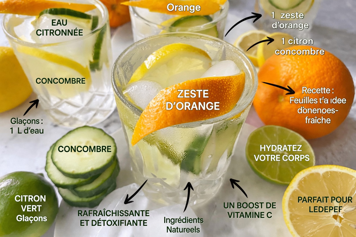 Les bienfaits du mélange citron-concombre : la boisson naturelle rafraîchissante qui surprend beaucoup de monde