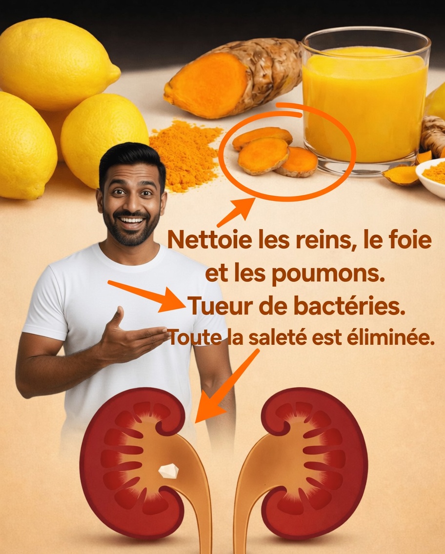 Revitalisez naturellement vos reins, votre foie et vos poumons : le pouvoir du curcuma et du jus de citron