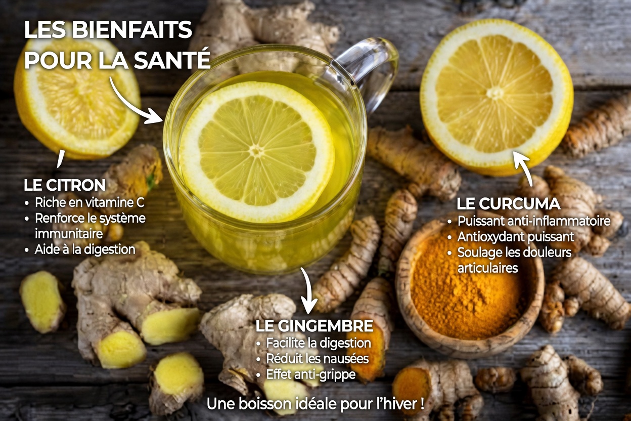 Revitalisez naturellement vos reins, votre foie et vos poumons : le pouvoir du curcuma et du jus de citron