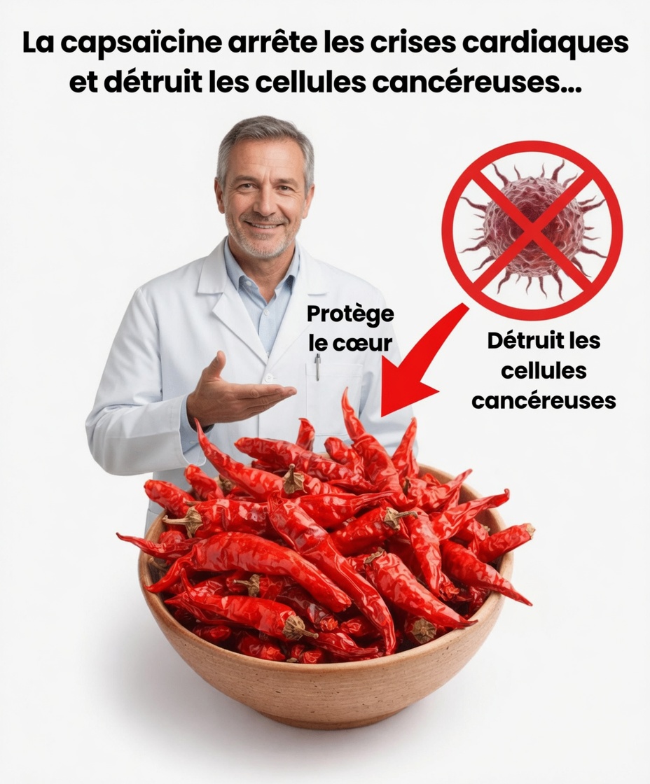 La capsaïcine arrête les crises cardiaques et détruit les cellules cancéreuses