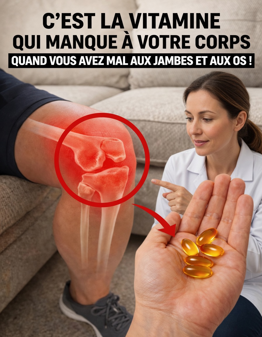 Voici la vitamine qui manque à votre corps lorsque vos jambes et vos os vous font mal
