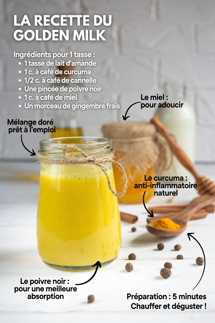 Formule naturelle au curcuma et au miel pour soutenir la santé des articulations, réduire l’inflammation et renforcer l’immunité