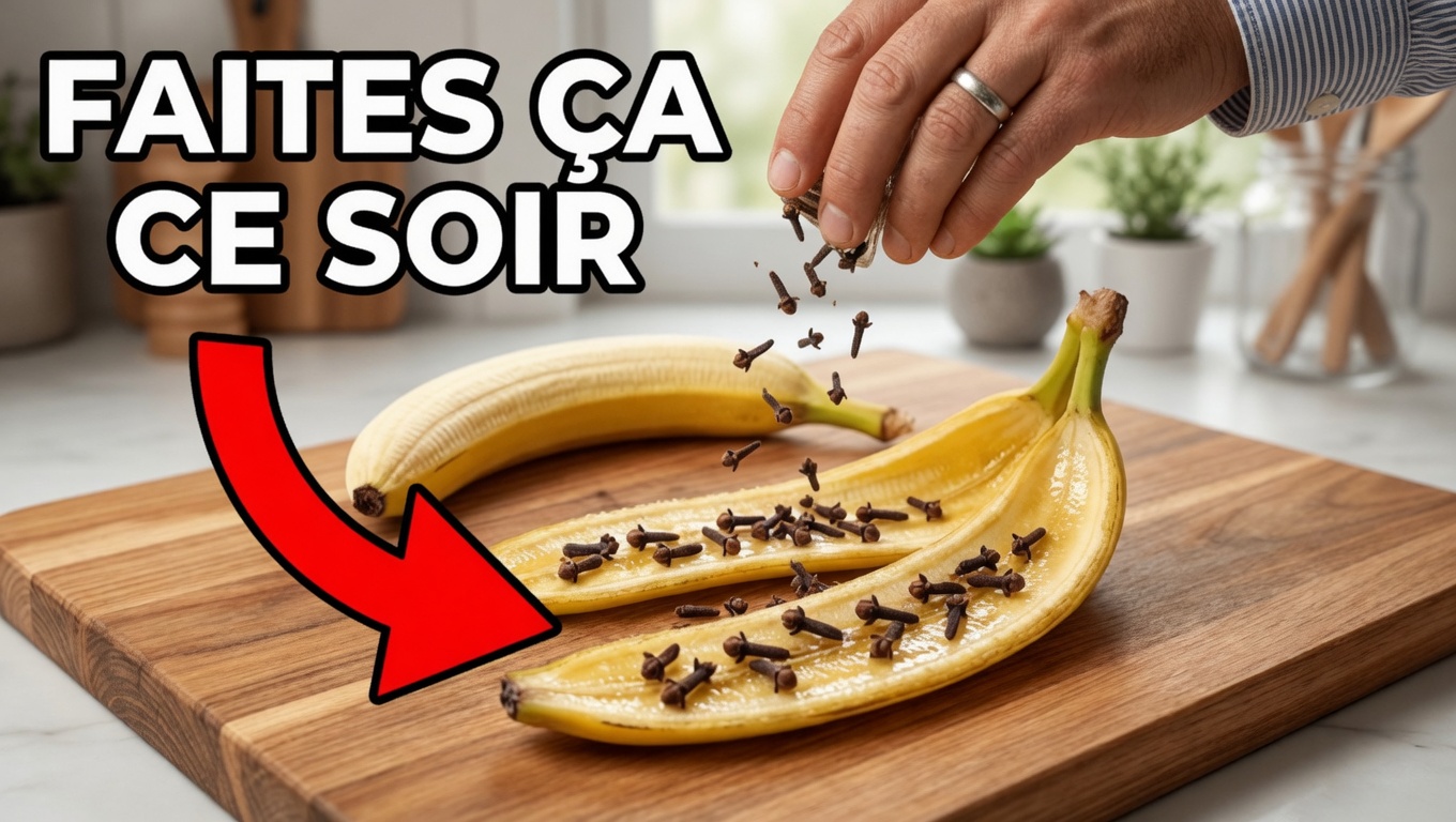 Mélangez simplement des clous de girofle avec une peau de banane une seule fois et regardez vos cheveux pousser à une vitesse folle ! –