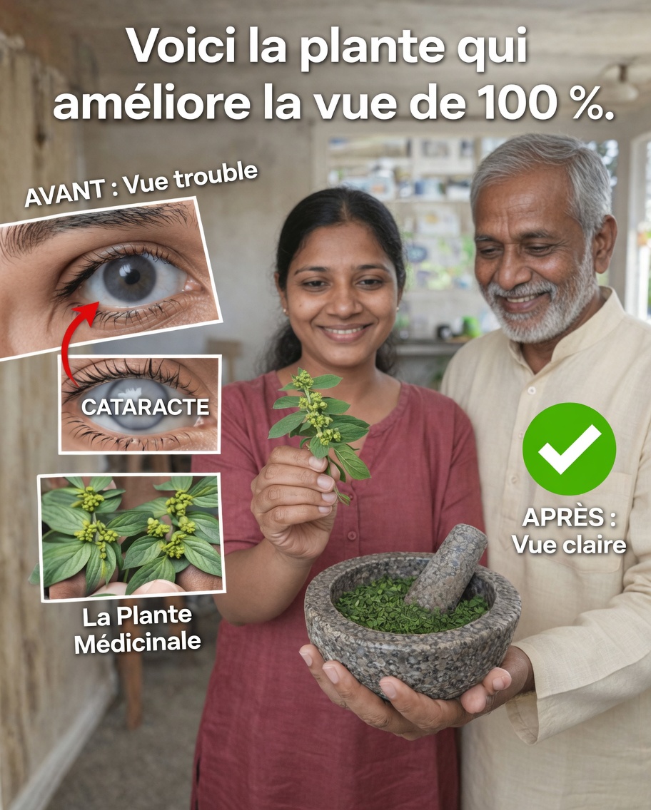 Cette plante Euphorbia hirta améliore naturellement la vue — voyez la différence