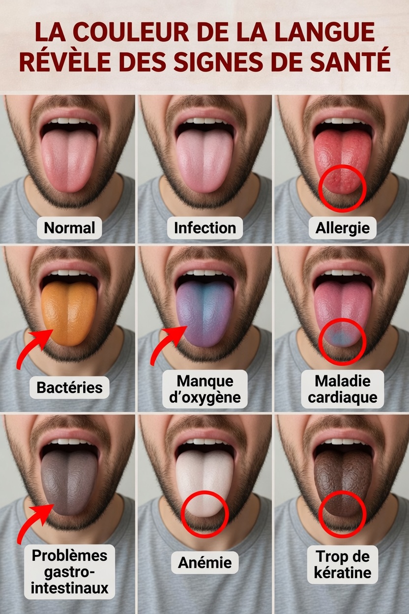 Que révèle la couleur de votre langue sur vos habitudes de santé