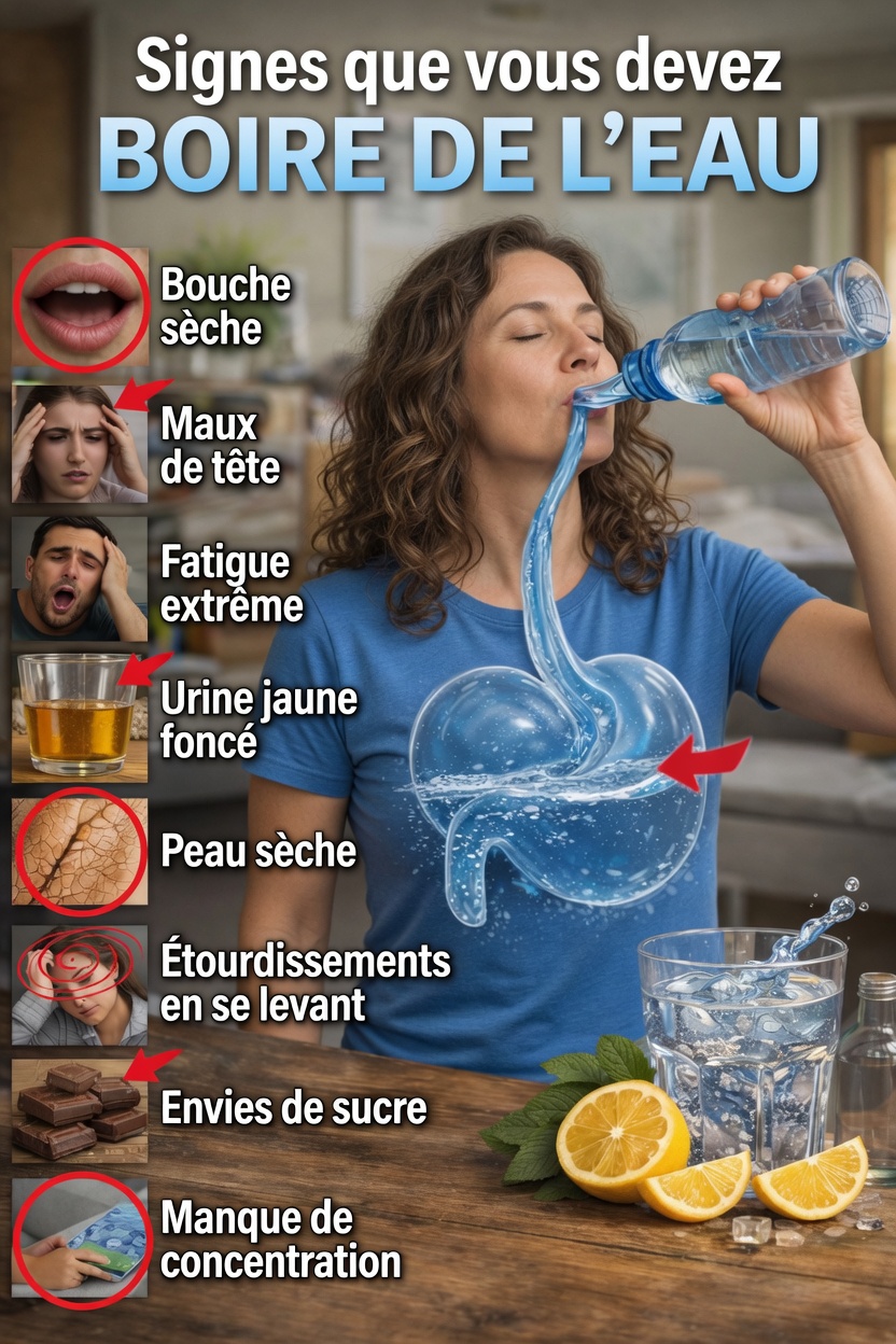 8 signes surprenants que votre corps pourrait avoir besoin de plus d’eau aujourd’hui