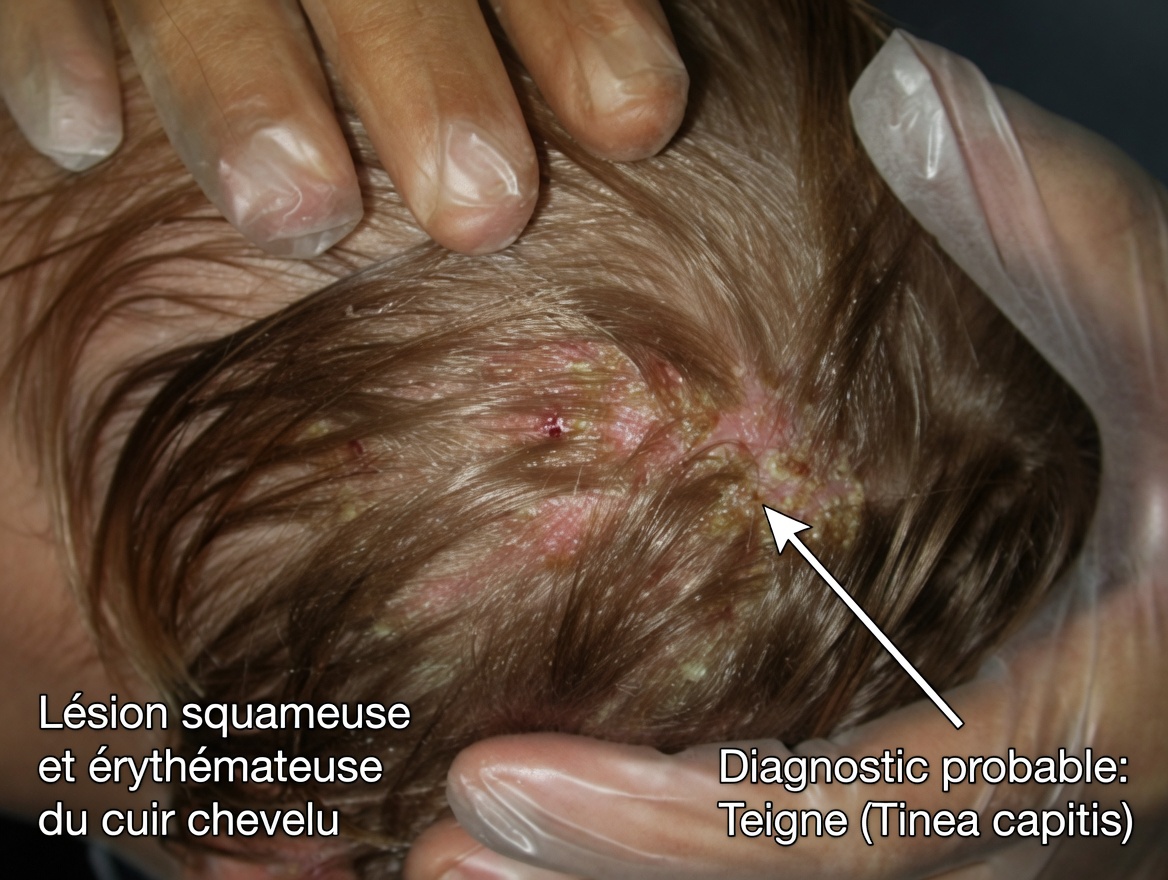 Anneaux rouges sur le cuir chevelu de votre enfant avec des cheveux qui se cassent ? Conseils essentiels pour les parents