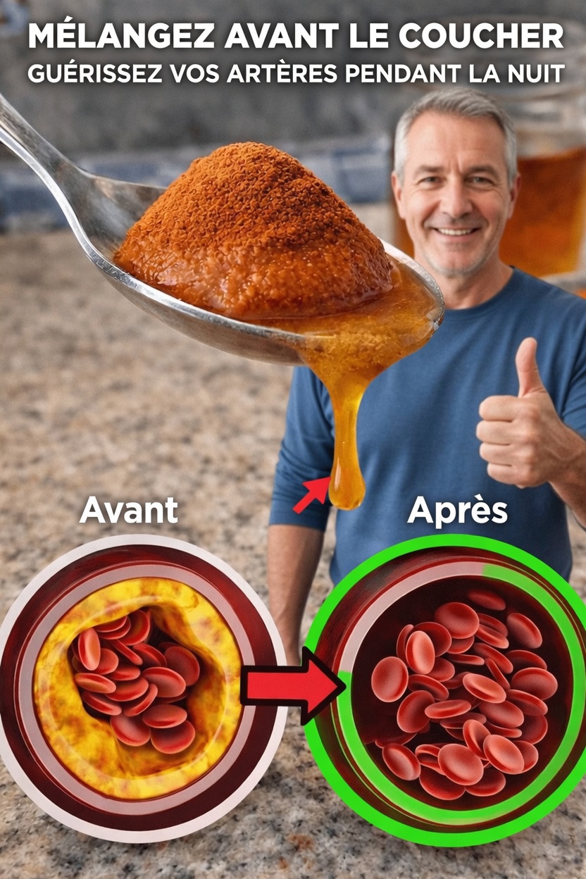 Mélangez ces 3 objets du quotidien avant de vous coucher – Regardez vos artères s’assouplir pendant votre sommeil