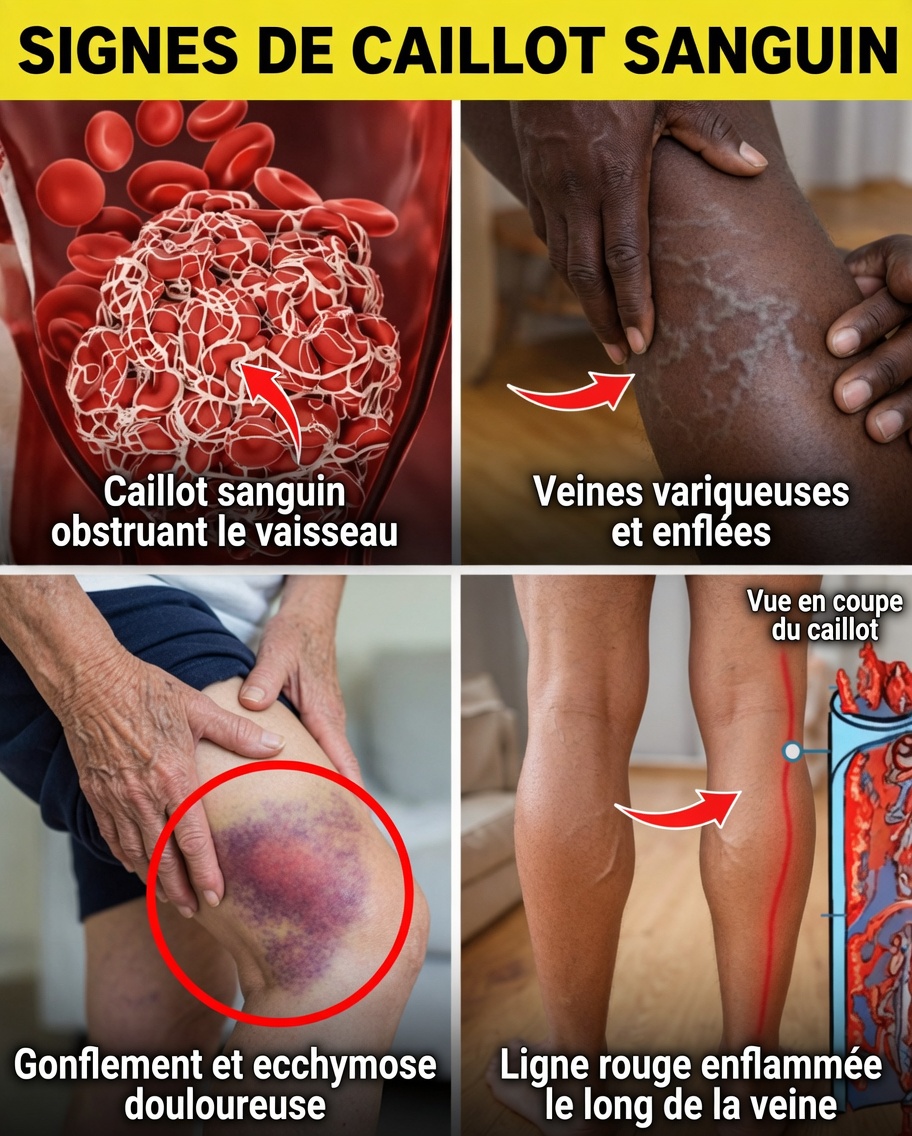 Signes avant-coureurs d’un caillot sanguin à ne pas ignorer