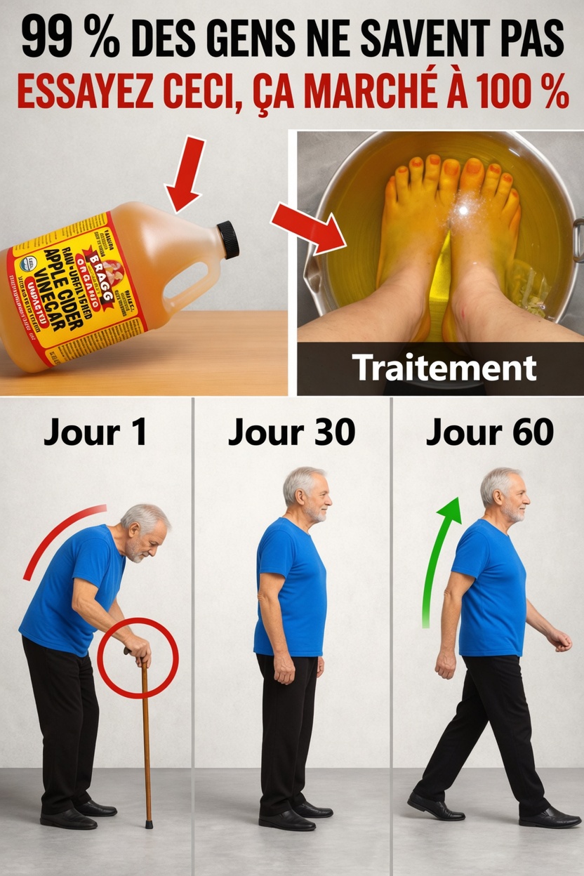 Seniors : vos pieds souffrent-ils en silence ? Essayez cette routine au vinaigre de cidre de pomme