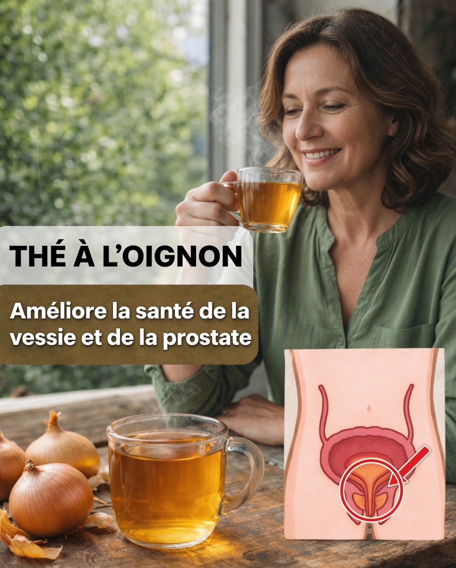 Thé de pelures d’oignon pour la vessie et la prostate : l’habitude oubliée en cuisine que de nombreux hommes âgés redécouvrent