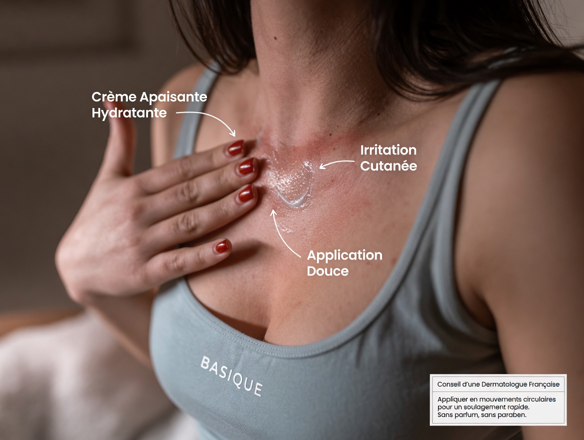 Que faire en cas d’éruption cutanée prurigineuse sous les seins cet hiver lorsque votre médecin n’est pas disponible