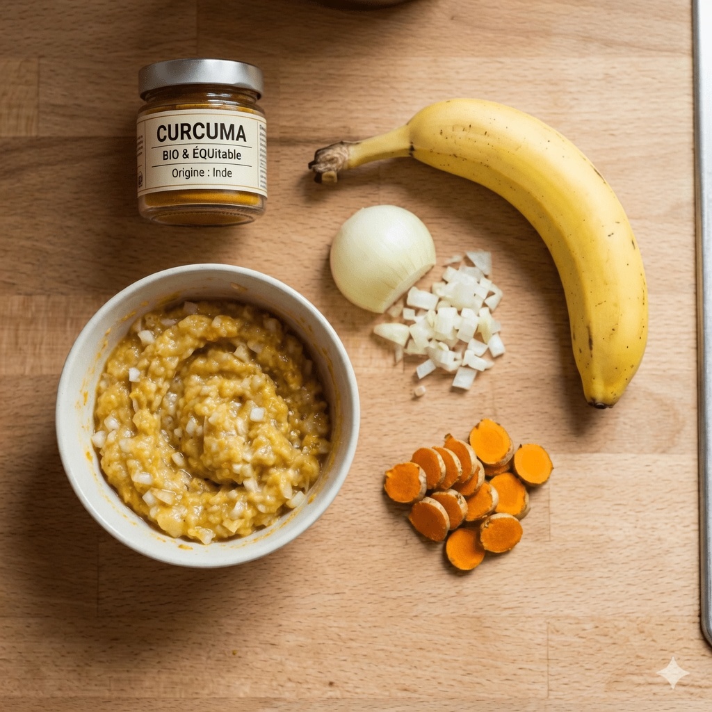 Découvrez le simple rituel de cuisine à base de banane, d’oignon et de curcuma pour soutenir naturellement le confort articulaire