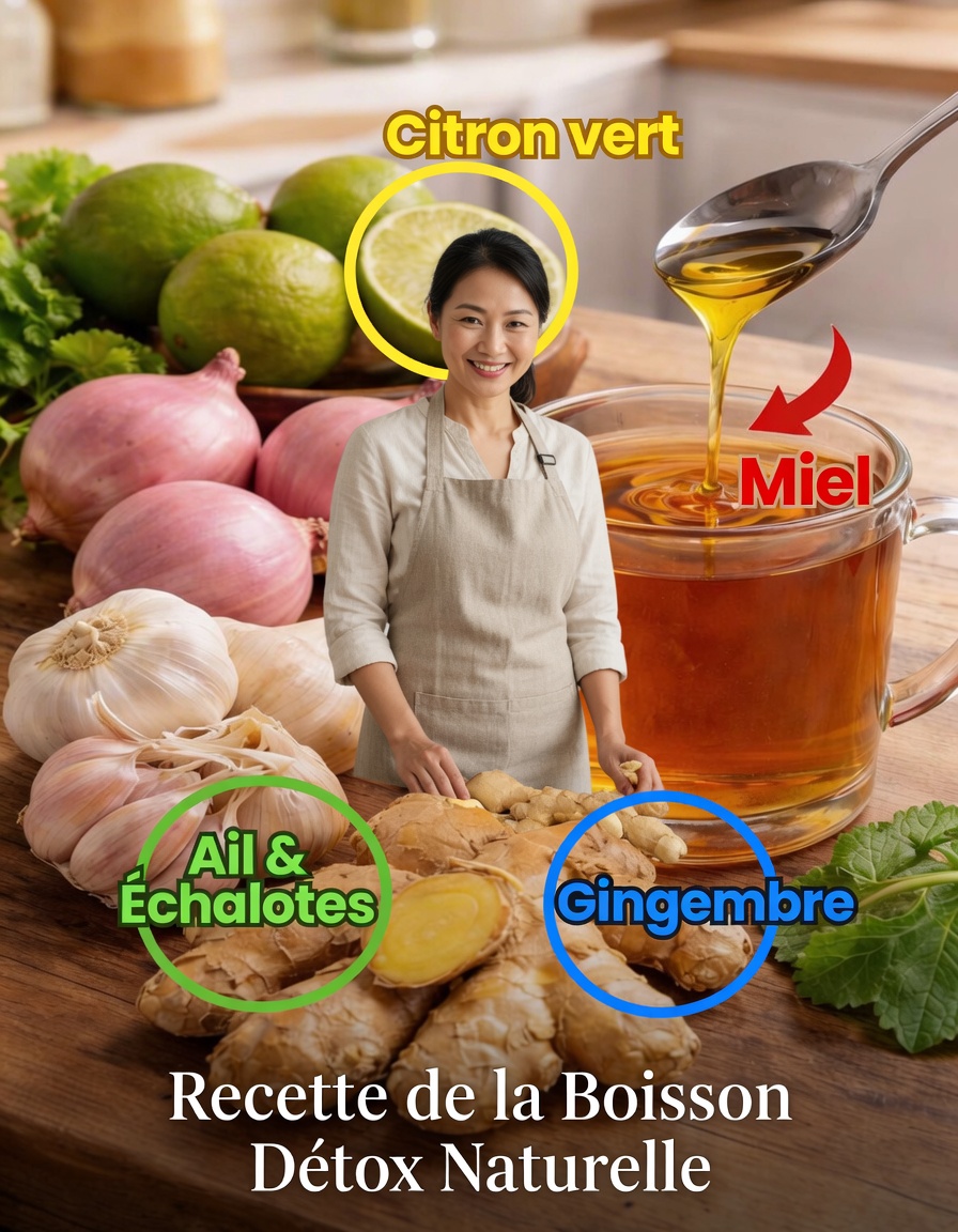 Boisson naturelle pour aider à soulager les mucosités, la toux sèche, la sinusite, la bronchite et le mal de gorge