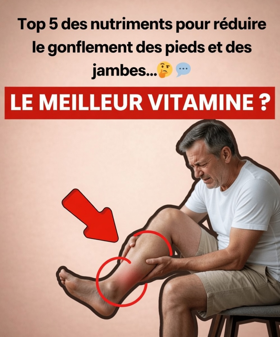 Top 5 nutriments pour réduire le gonflement des pieds et des jambes