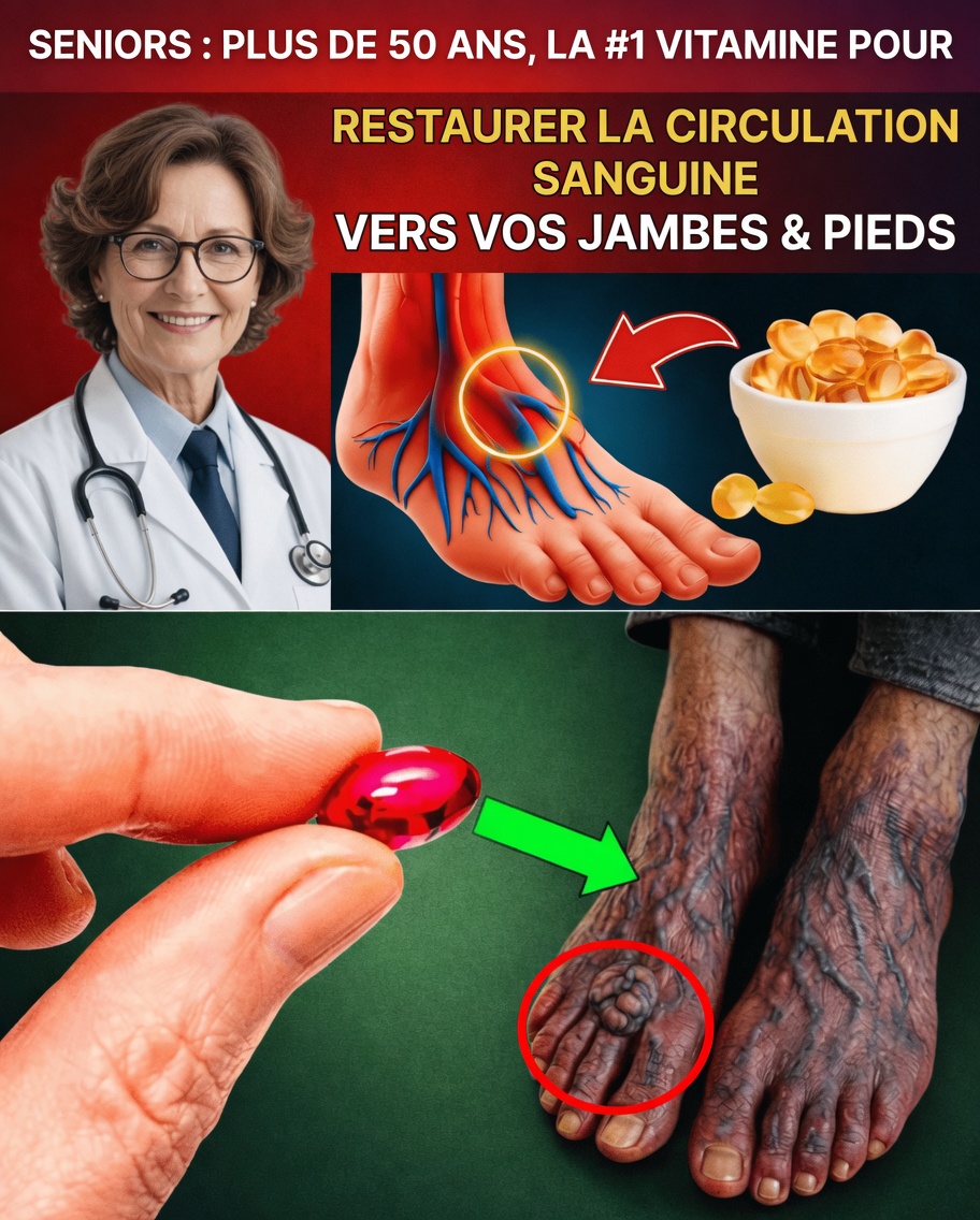 Découvrez comment la vitamine C peut aider à soutenir une circulation sanguine saine dans les jambes et les pieds après 50 ans