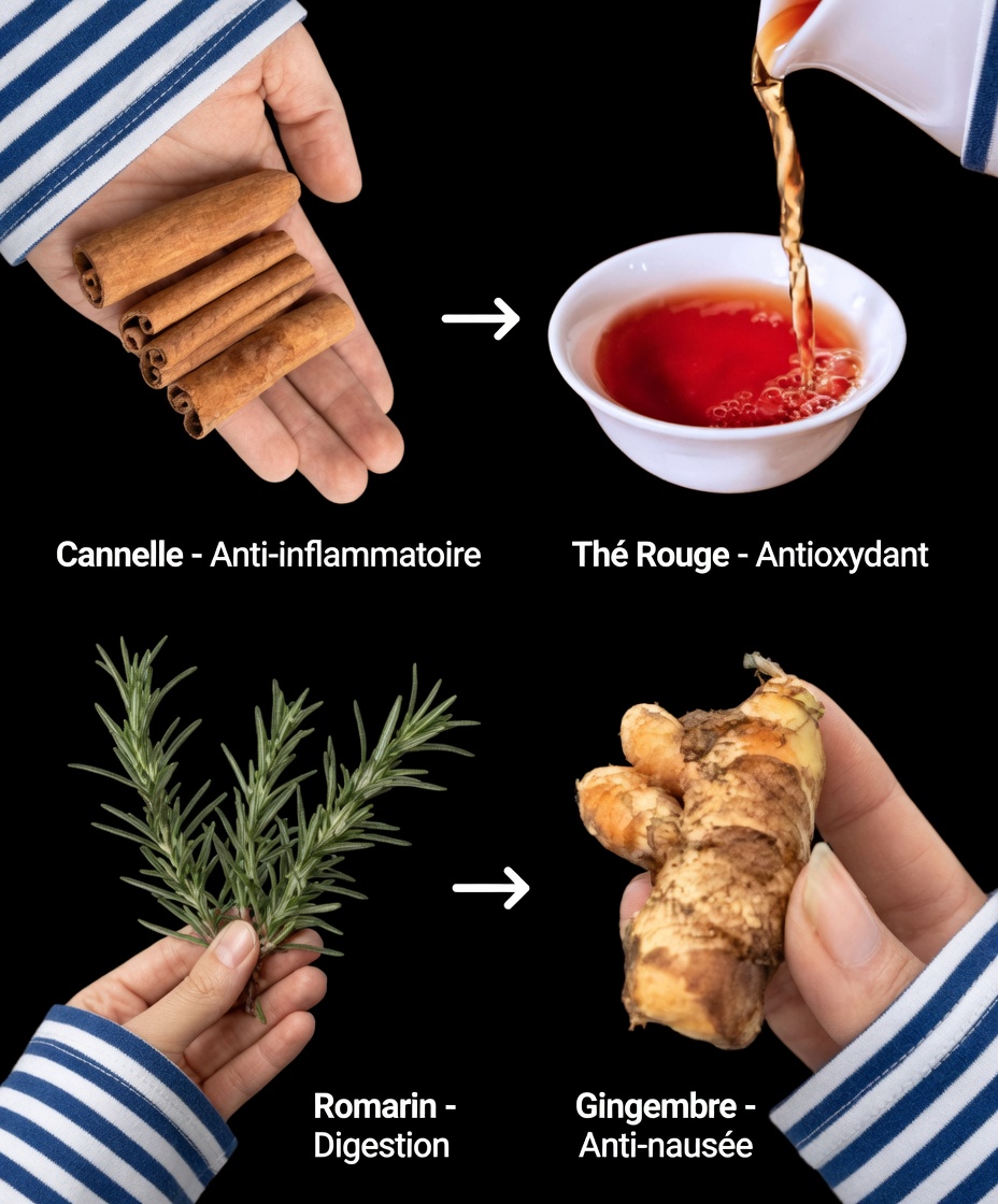 Curcuma, cannelle et romarin : la recette ultime de tisane détox à essayer ce soir