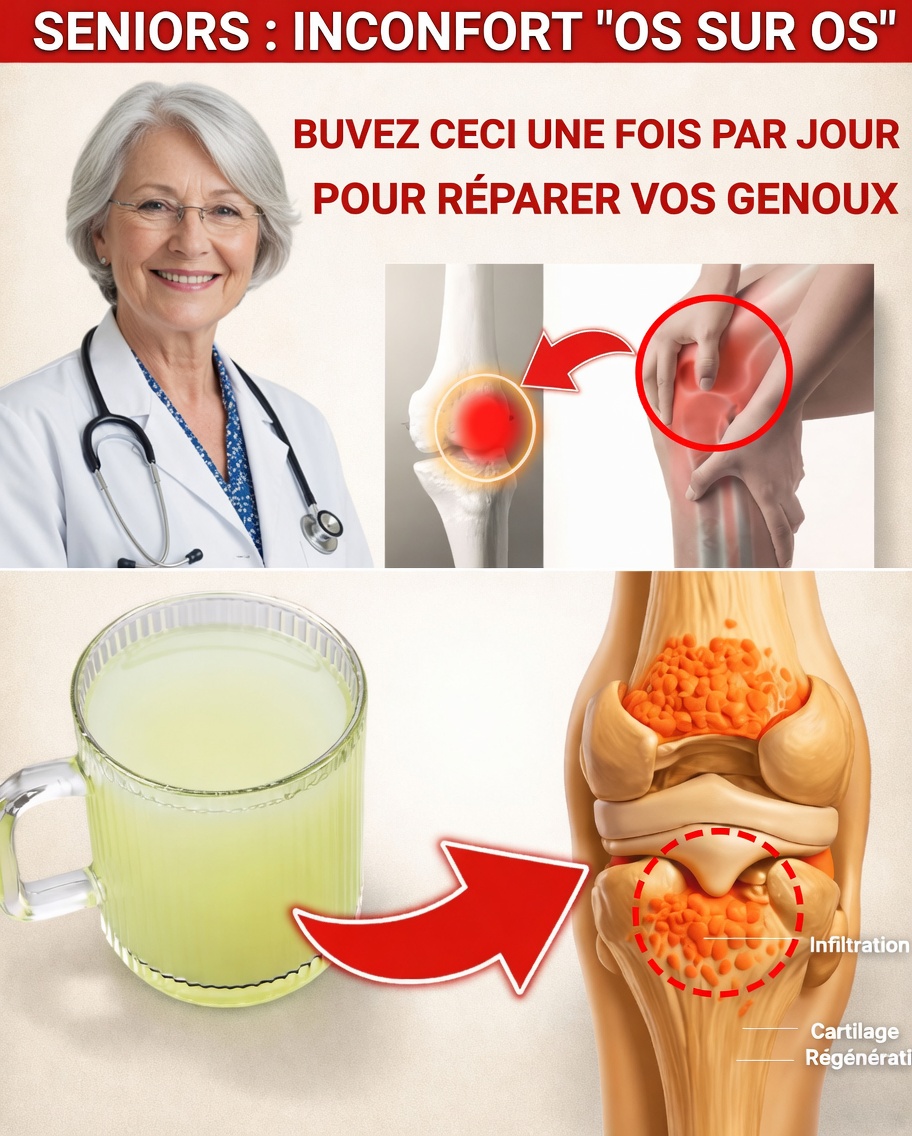 Les seniors : buvez CECI pour reconstruire le cartilage du genou et soulager rapidement la douleur