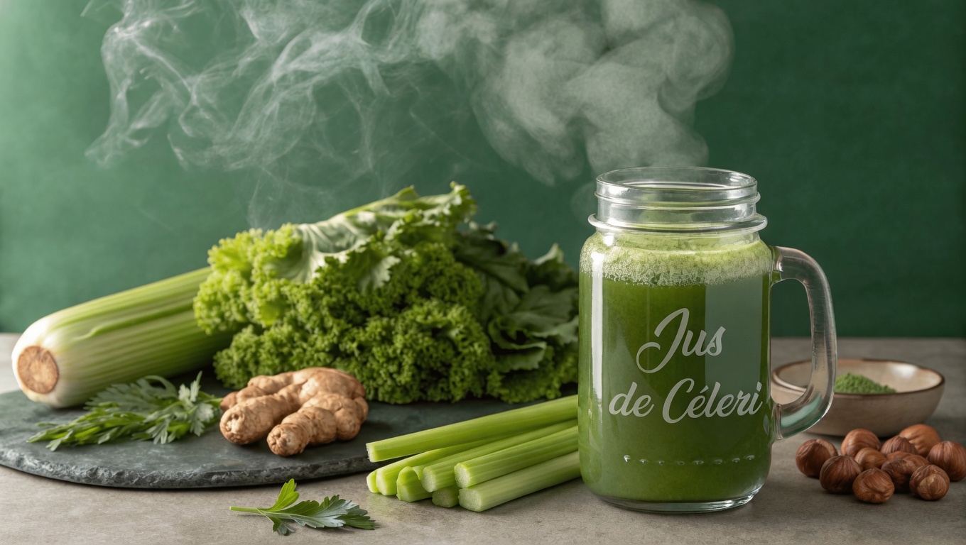 Rafraîchissez votre journée avec un jus vert de céleri, persil et citron vert (une voie simple pour se sentir plus léger)