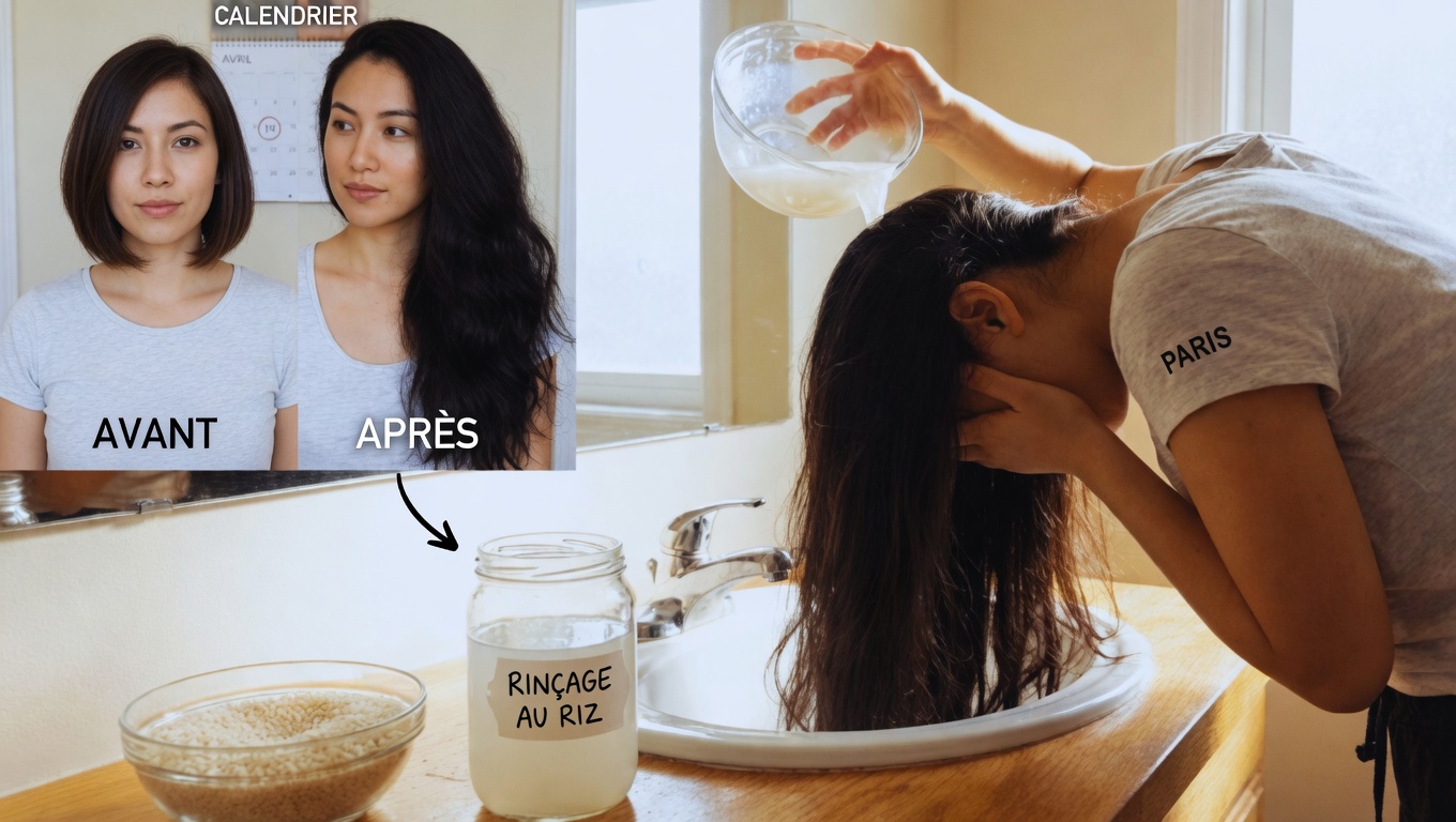Utilisez de l’eau de riz sur vos cheveux tous les jours et voyez ce qui se passe après 30 jours ! (Croissance des cheveux avec l’eau de riz)