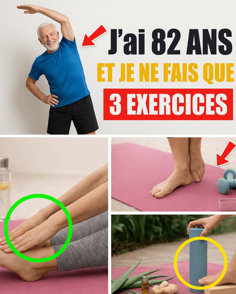 Plus de 60 ans ? Essayez ces 3 exercices quotidiens simples pendant seulement 7 minutes pour renforcer la force et l’équilibre