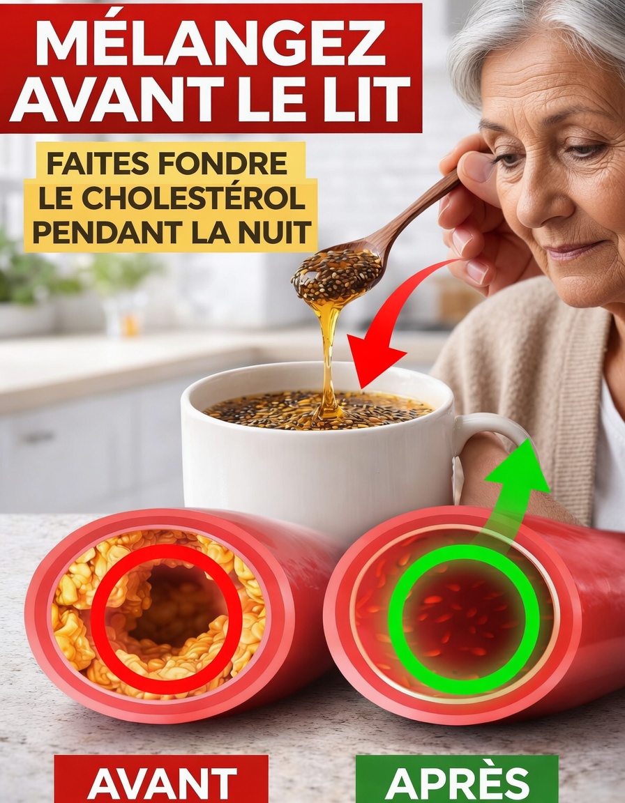 Essayez de mélanger ces 3 ingrédients simples avant de vous coucher : une boisson qui pourrait aider à soutenir un taux de cholestérol sain