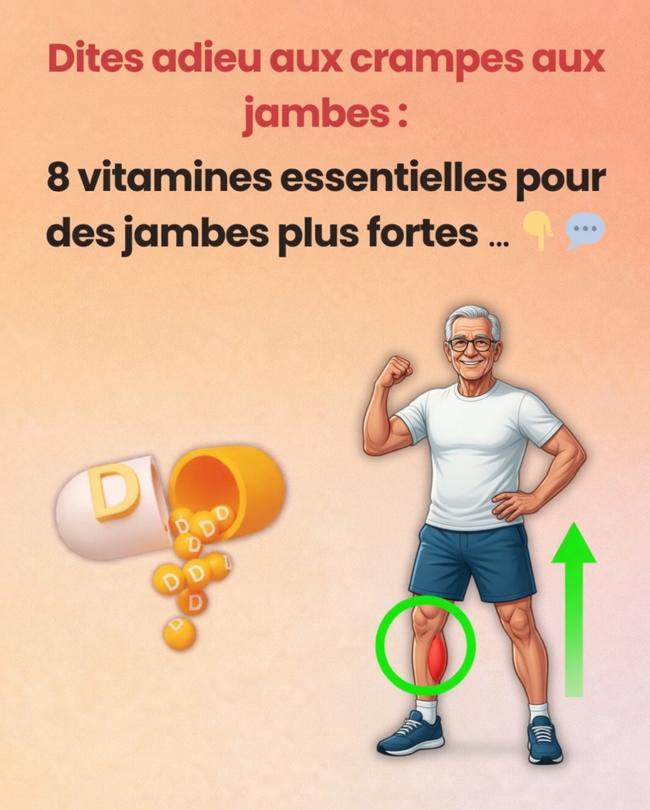 Dites adieu aux crampes aux jambes : 8 vitamines dont chaque senior a besoin pour des jambes plus fortes