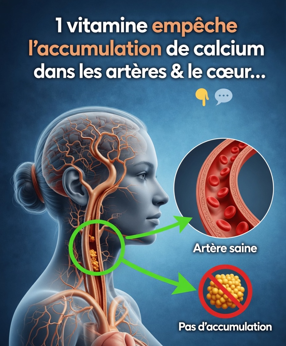 Une vitamine stoppe l’accumulation de calcium dans les artères et le cœur