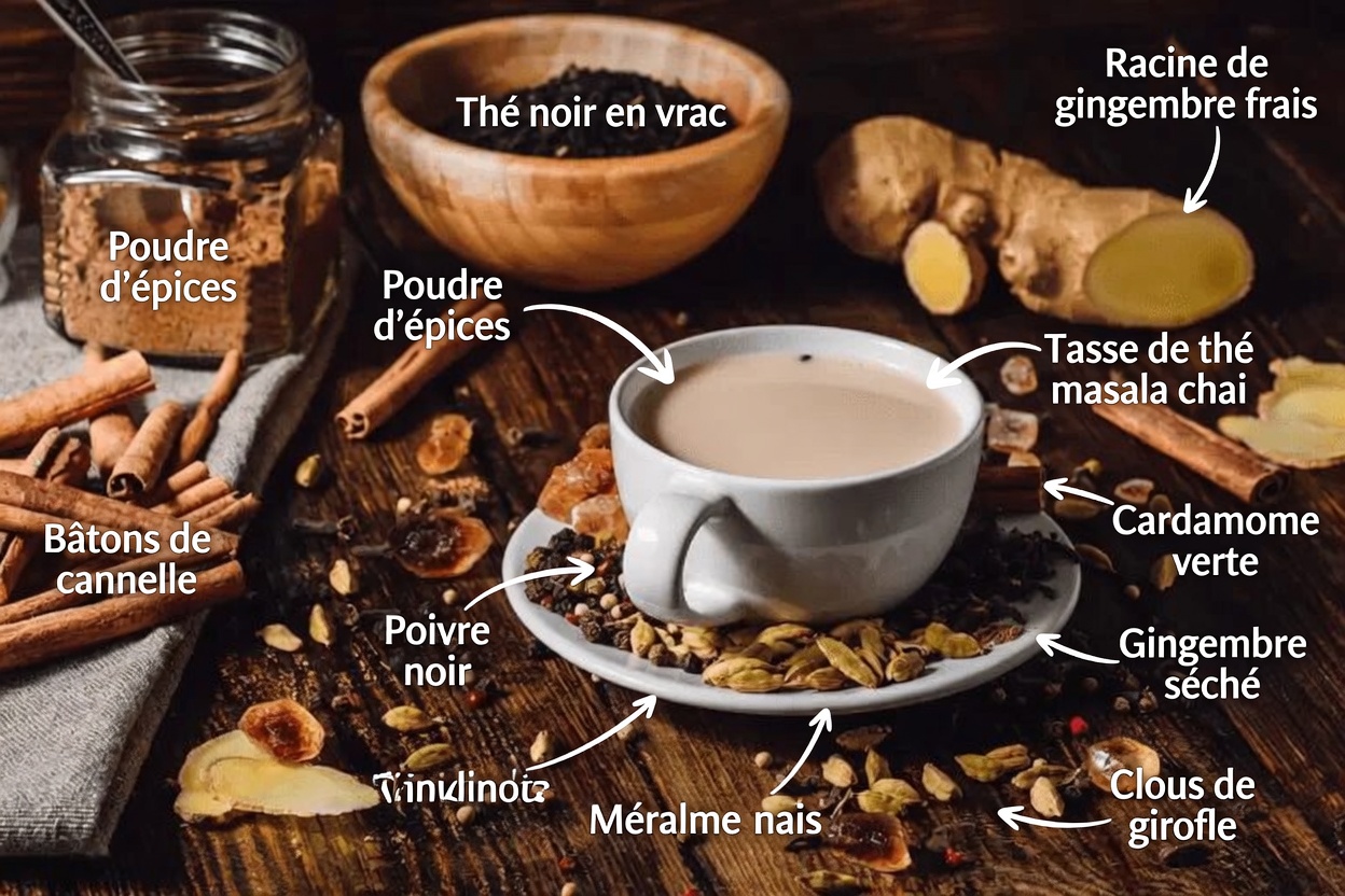 Découvrez les étapes simples pour préparer chaque matin un thé chaud aux clous de girofle, à la cannelle, au laurier et au gingembre pour un démarrage tout en douceur