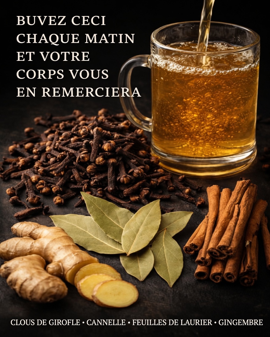 Découvrez les étapes simples pour préparer chaque matin un thé chaud aux clous de girofle, à la cannelle, au laurier et au gingembre pour un démarrage tout en douceur
