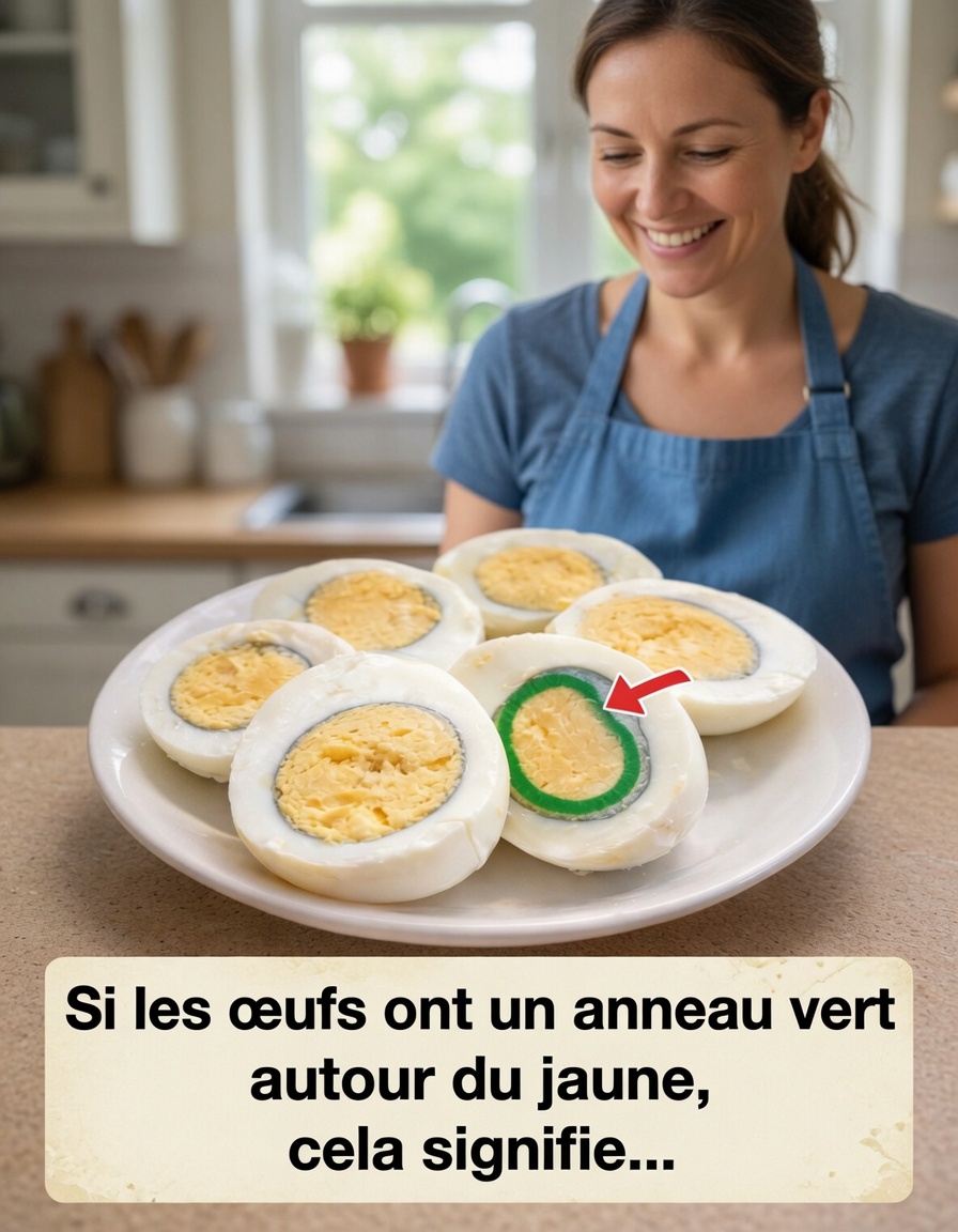 Pourquoi les œufs durs développent-ils un anneau vert autour du jaune ? Découvrez la science et des conseils pour l’éviter