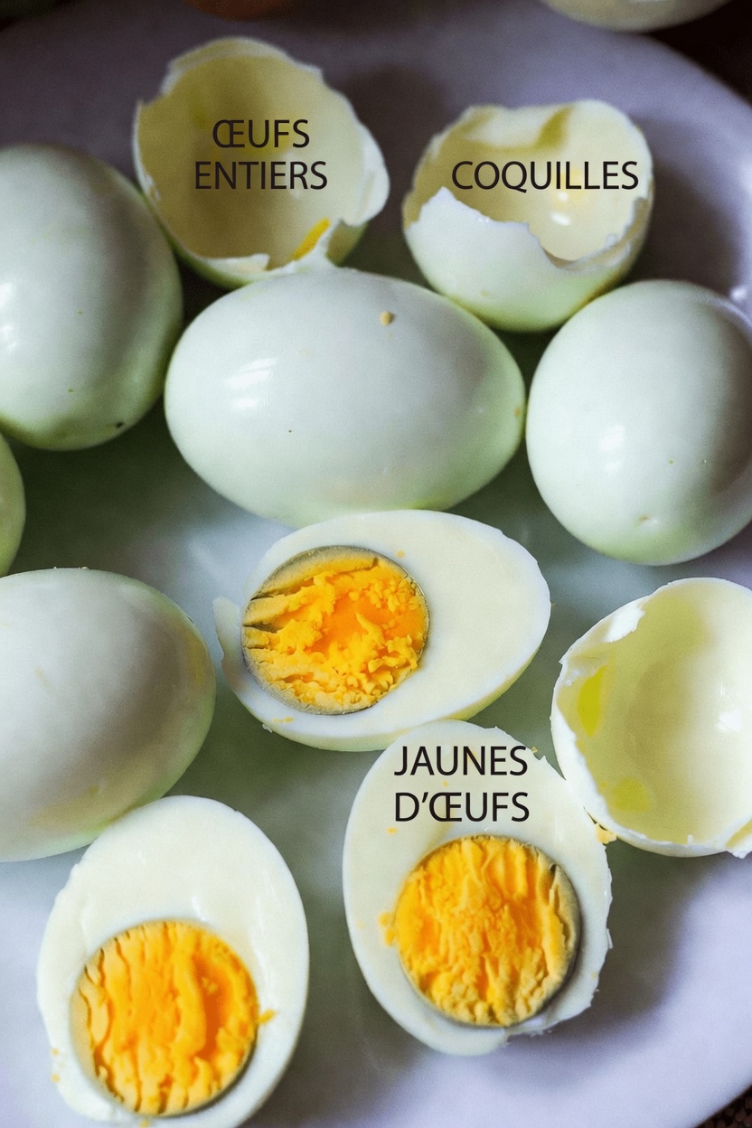 Pourquoi les œufs durs développent-ils un anneau vert autour du jaune ? Découvrez la science et des conseils pour l’éviter