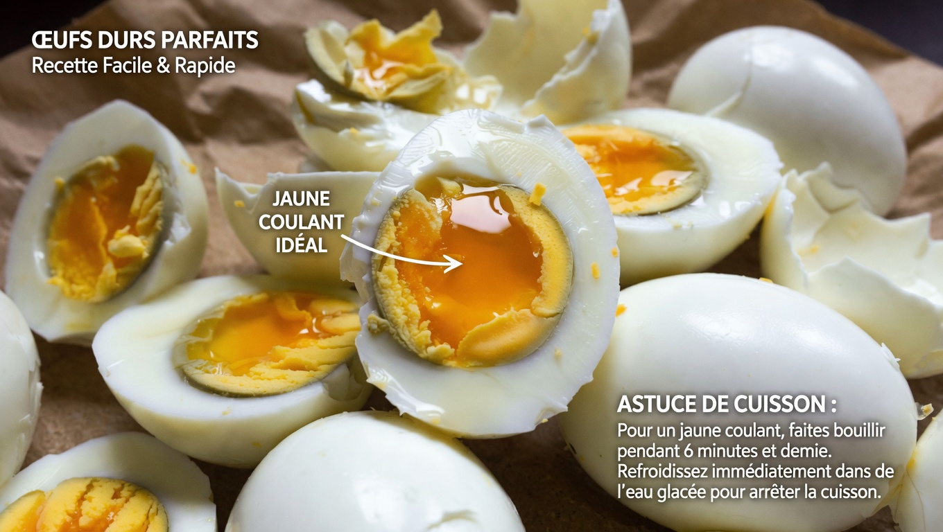 Pourquoi les œufs durs développent-ils un anneau vert autour du jaune ? Découvrez la science et des conseils pour l’éviter