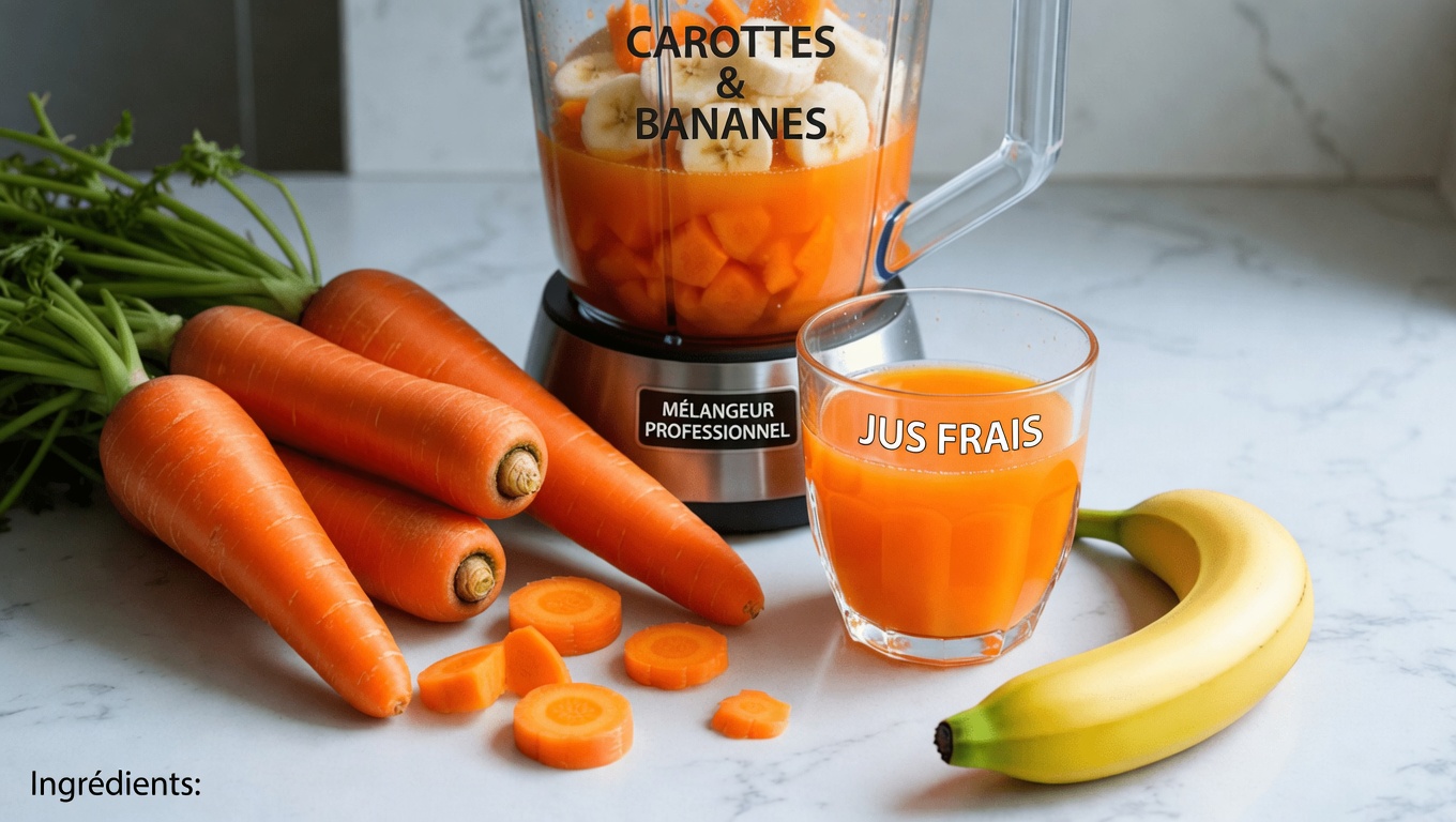 Découvrez une recette simple de boisson à la carotte, à l’orange et à la banane pour soutenir naturellement la santé de vos yeux