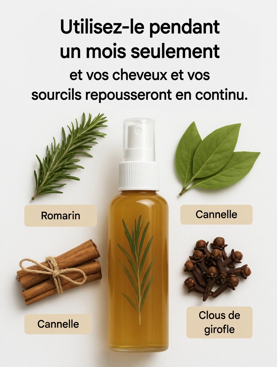 Clous de girofle, romarin et gingembre : le tonique simple à 3 ingrédients pour la pousse des cheveux qui choque les gens (mieux que l’aloe vera ?)