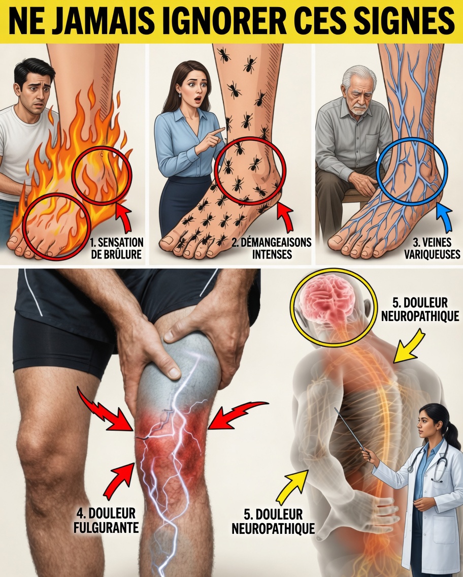 Vos pieds crient à l’aide : 8 signes silencieux de lésions nerveuses que vous ne pouvez pas ignorer après 50 ans